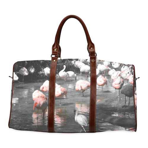 Flamingos Travel Bag Waterproof Travel Bag/Small (Model 1639)