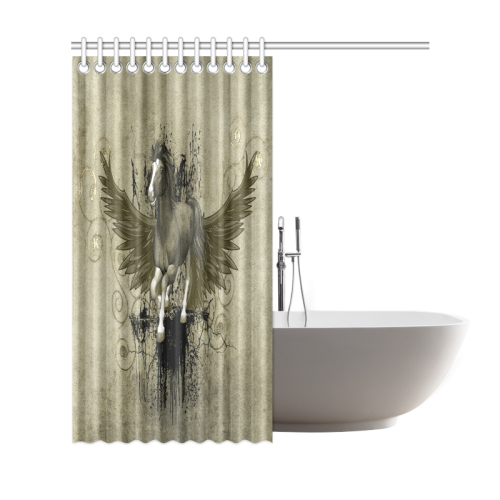 Wild horse with wings Shower Curtain 69"x72"