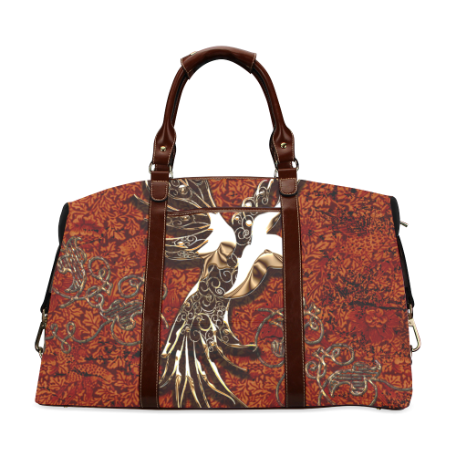 Wonderful bird made of floral elements Classic Travel Bag (Model 1643)