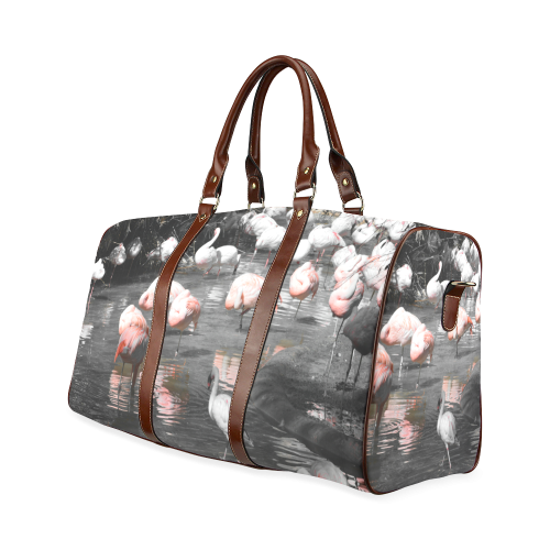 Flamingos Travel Bag Waterproof Travel Bag/Small (Model 1639)