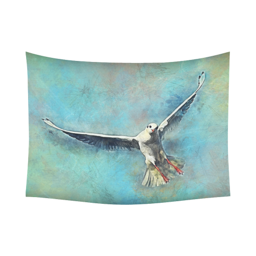 bird Cotton Linen Wall Tapestry 80"x 60"