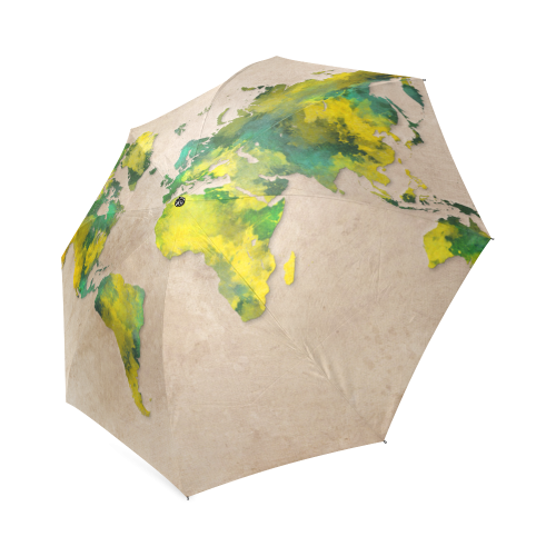 world map 11 Foldable Umbrella (Model U01)