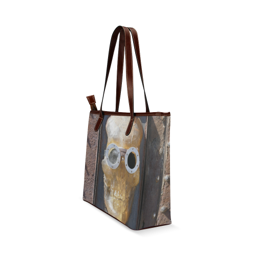 Steampunk skull pirate Shoulder Tote Bag (Model 1646)