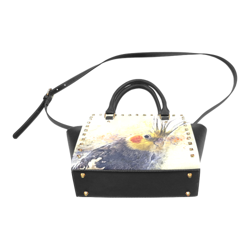 parrot Rivet Shoulder Handbag (Model 1645)