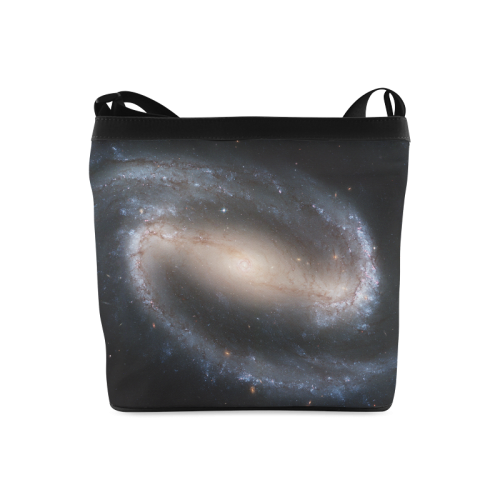 Barred spiral galaxy NGC 1300 Crossbody Bags (Model 1613)