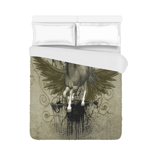 Wild horse with wings Duvet Cover 86"x70" ( All-over-print)