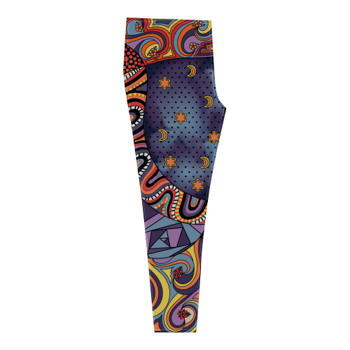 Tangle Doodle Pattern by ArtformDesigns Cassandra Women's Leggings (Model L01)