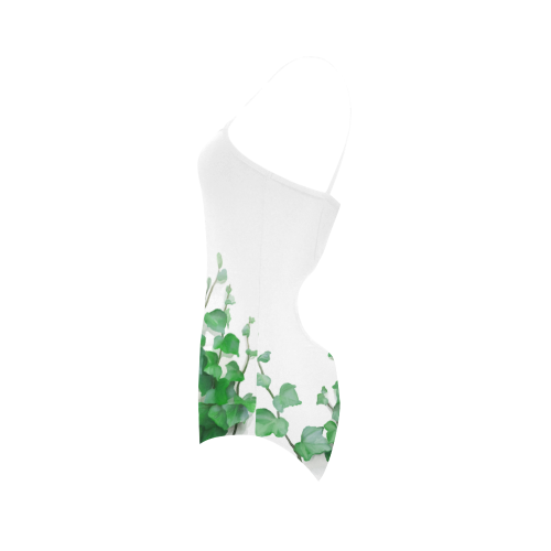 Vines, climbing plant zoom Strap Swimsuit ( Model S05)