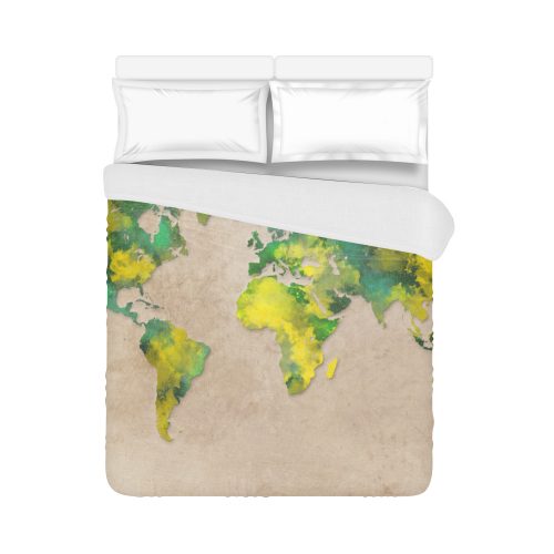 world map 11 Duvet Cover 86"x70" ( All-over-print)