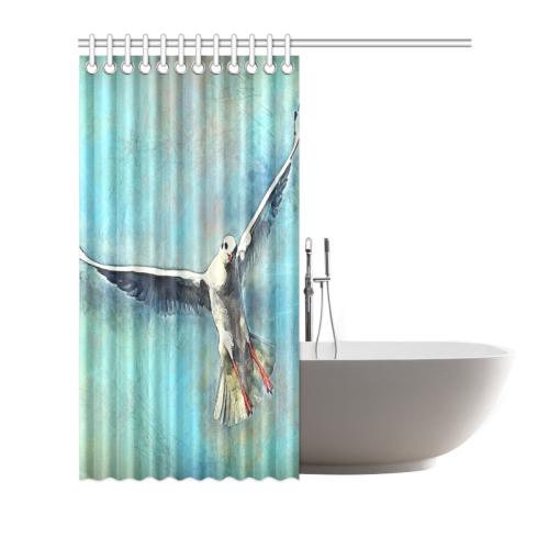 bird Shower Curtain 72"x72"