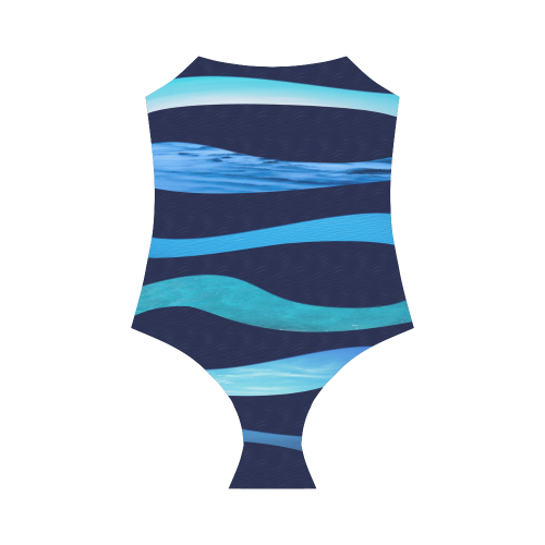 ocean blue Strap Swimsuit ( Model S05)