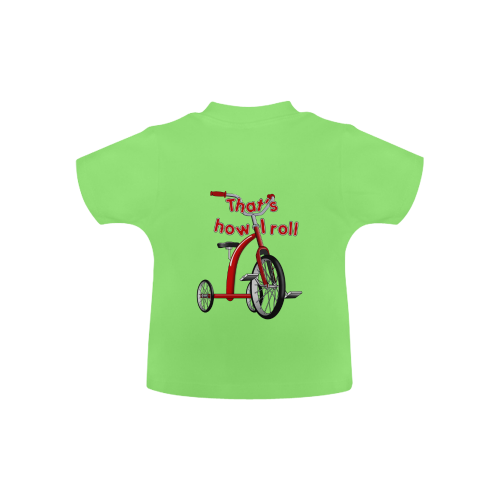 Tricycle 'How I Roll' Baby Classic T-Shirt (Model T30)