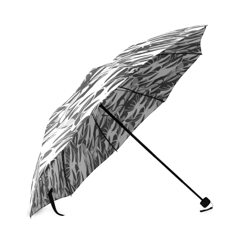 Alien Troops - Black & White Foldable Umbrella (Model U01)