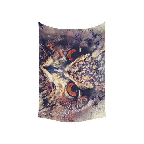 owl Cotton Linen Wall Tapestry 60"x 40"