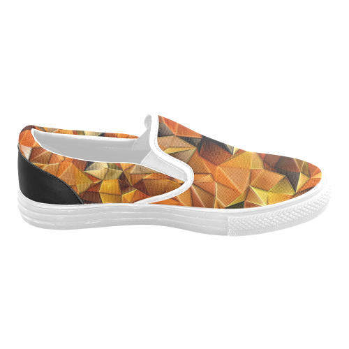 Autumn Time Colors by Nico Bielow Men's Slip-on Canvas Shoes (Model 019)