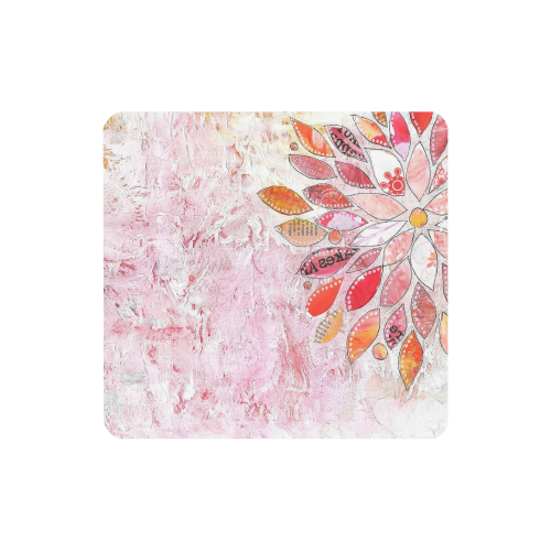 Flower Pink Power2 Women's Clutch Wallet (Model 1637)