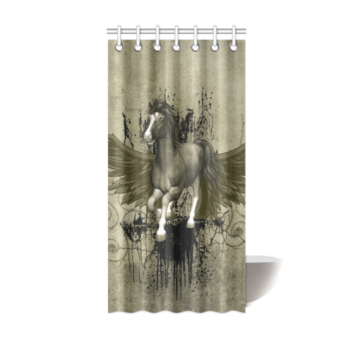 Wild horse with wings Shower Curtain 36"x72"