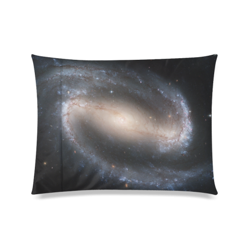 Barred spiral galaxy NGC 1300 Custom Zippered Pillow Case 20"x26"(Twin Sides)