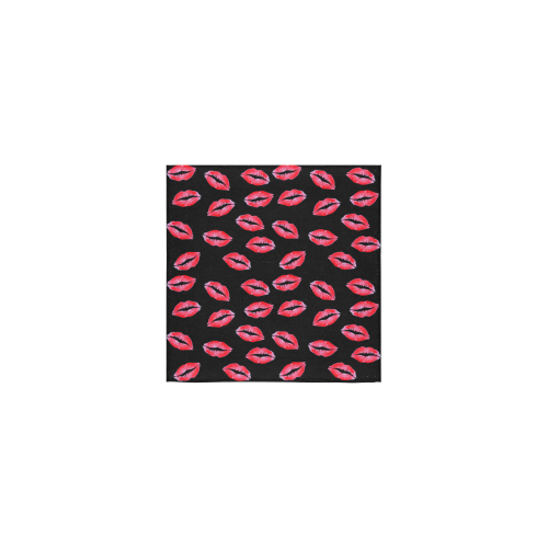 Lipstick Kisses Square Towel 13“x13”