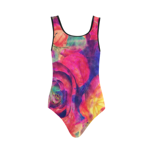 flora 10 Vest One Piece Swimsuit (Model S04)