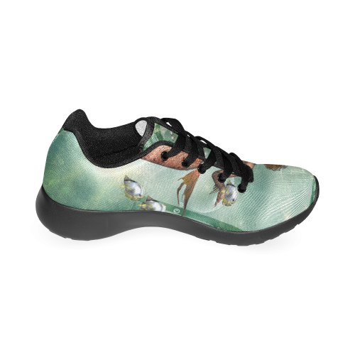 Beautiful mermaid fith butterflyfish Women’s Running Shoes (Model 020)