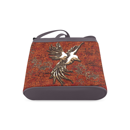 Wonderful bird made of floral elements Crossbody Bags (Model 1613)