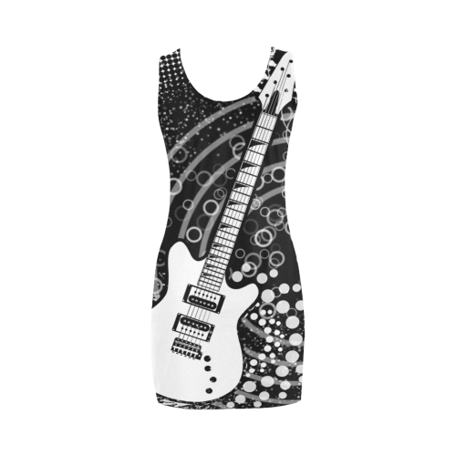 Guitar Graffiti by ArtformDesigns Medea Vest Dress (Model D06)