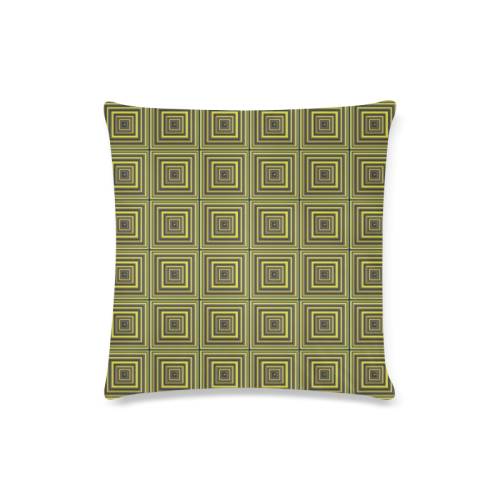 Square Tiles Custom Zippered Pillow Case 16"x16"(Twin Sides)