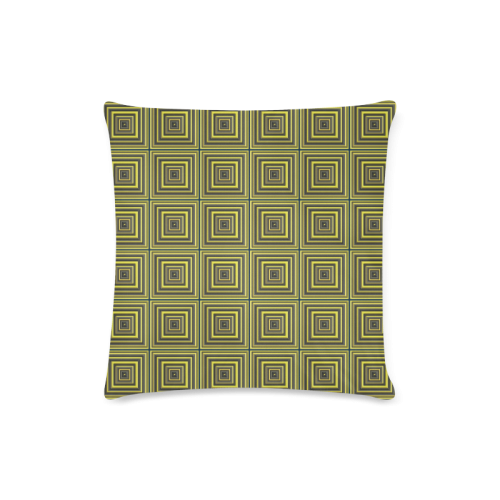 Square Tiles Custom Zippered Pillow Case 16"x16"(Twin Sides)