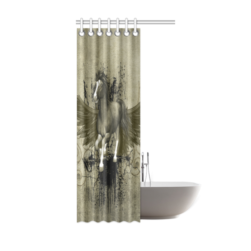 Wild horse with wings Shower Curtain 36"x72"