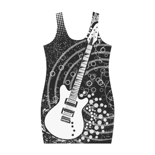 Guitar Graffiti by ArtformDesigns Medea Vest Dress (Model D06)