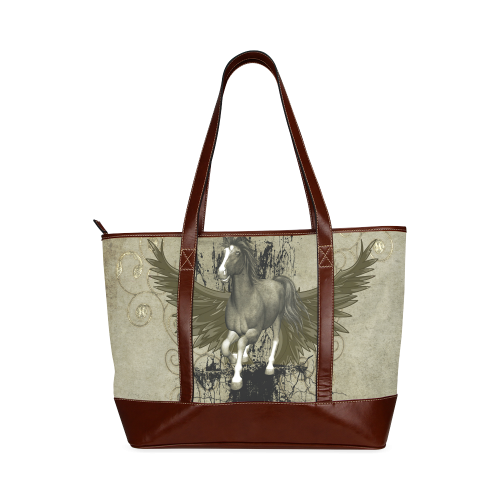 Wild horse with wings Tote Handbag (Model 1642)