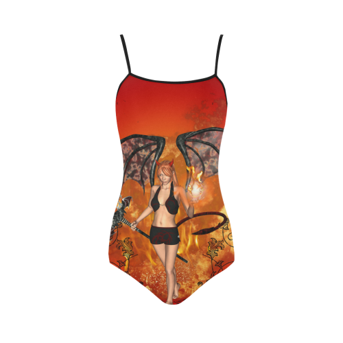 The beautiful little devil Strap Swimsuit ( Model S05)