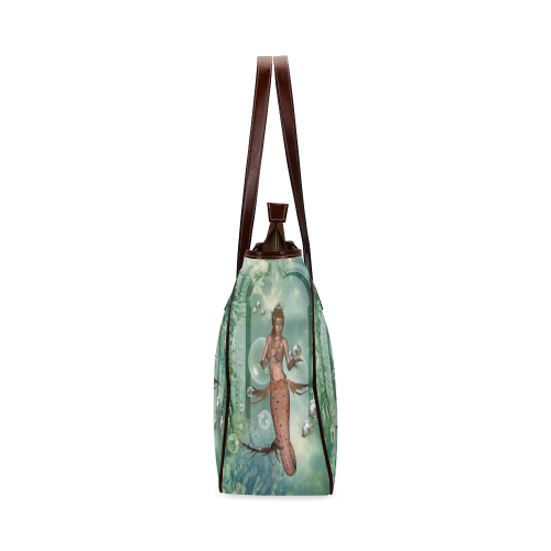 Beautiful mermaid fith butterflyfish Classic Tote Bag (Model 1644)