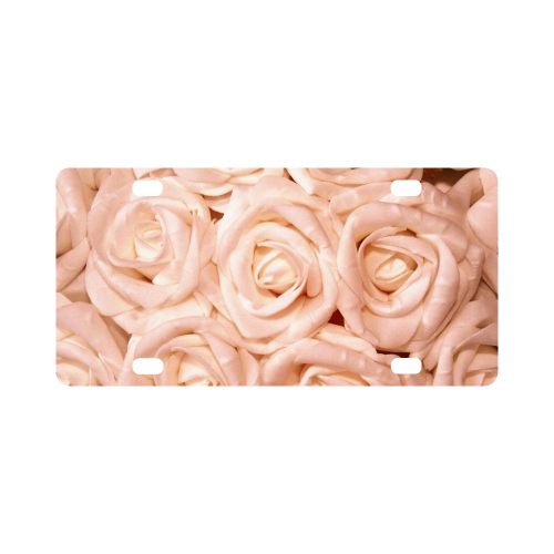 gorgeous roses H Classic License Plate