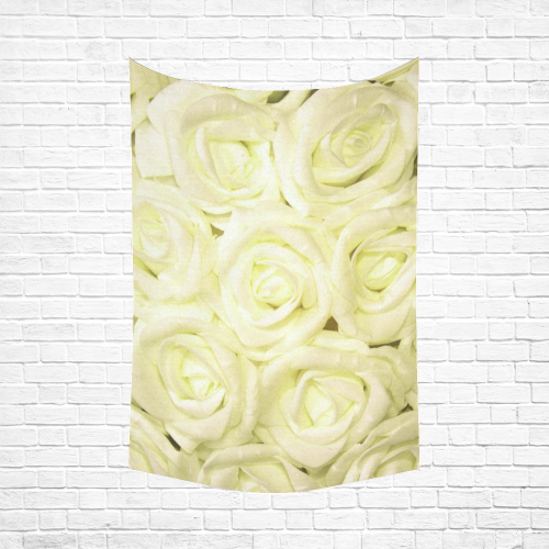 gorgeous roses C Cotton Linen Wall Tapestry 60"x 90"