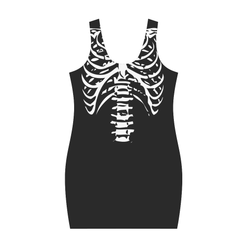 Halloween Costume - Skeleton Bones Medea Vest Dress (Model D06)
