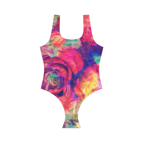 flora 10 Vest One Piece Swimsuit (Model S04)