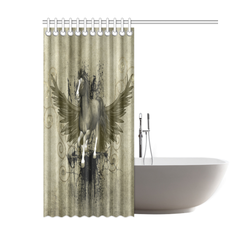 Wild horse with wings Shower Curtain 60"x72"