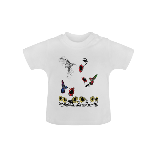 Hummingbird Border Print Baby Classic T-Shirt (Model T30)