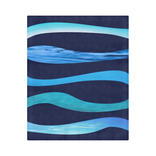 ocean blue Duvet Cover 86"x70" ( All-over-print)
