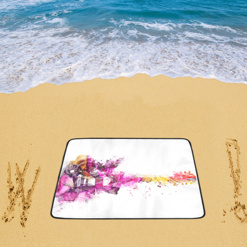 guitar 7 Beach Mat 78"x 60"