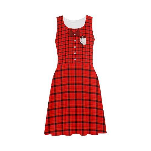 Nerd Geek Costume - Red Plaid Atalanta Sundress (Model D04)