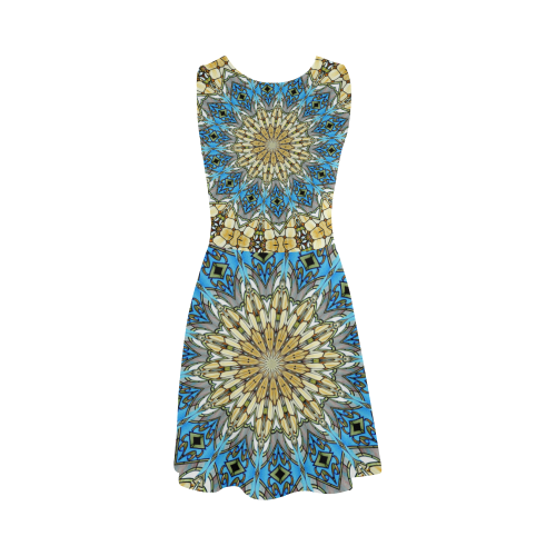 Stained Glass Kaleidoscope Mandala Abstract 1 Atalanta Sundress (Model D04)