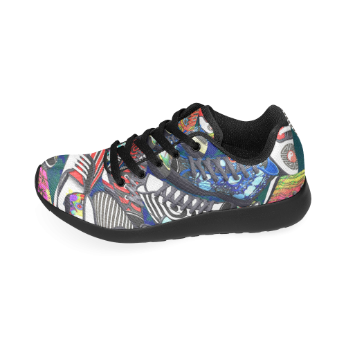 A pile multicolored SHOES / SNEAKERS pattern Women’s Running Shoes (Model 020)