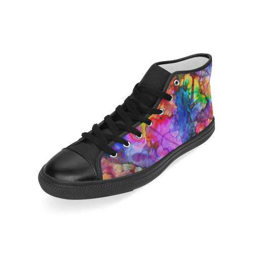 Color Chaos Men’s Classic High Top Canvas Shoes (Model 017)