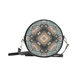 Frog Mandala Round Messenger Bag Round Sling Bag (Model 1647)