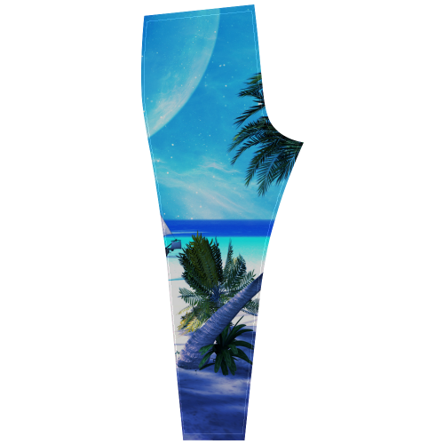 Awesome view over the ocean with ship Cassandra Women's Leggings (Model L01)