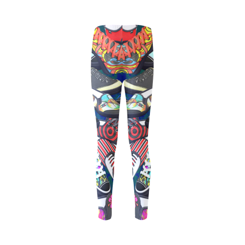 A pile multicolored SHOES / SNEAKERS pattern - CRAZY leggins Cassandra Women's Leggings (Model L01)