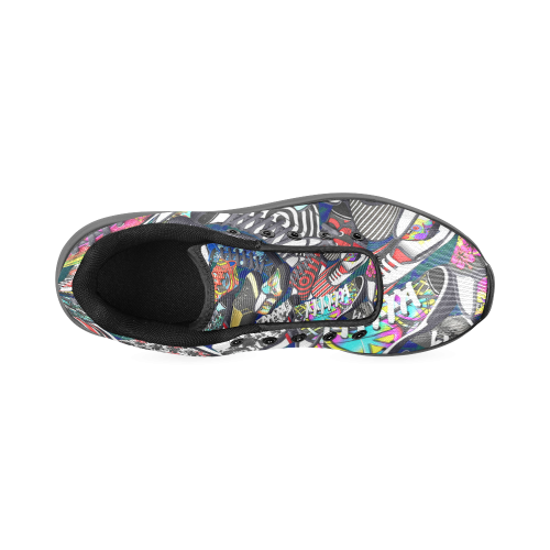 A pile multicolored SHOES / SNEAKERS pattern Men’s Running Shoes (Model 020)